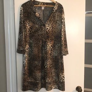 Leopard print tunic from Chico’s size xl